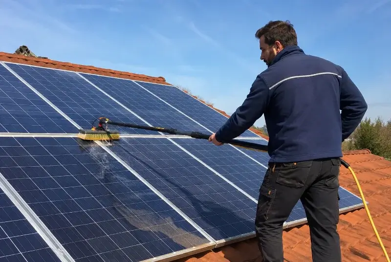 Nettoyage et entretien de panneaux solaires à Peyrens